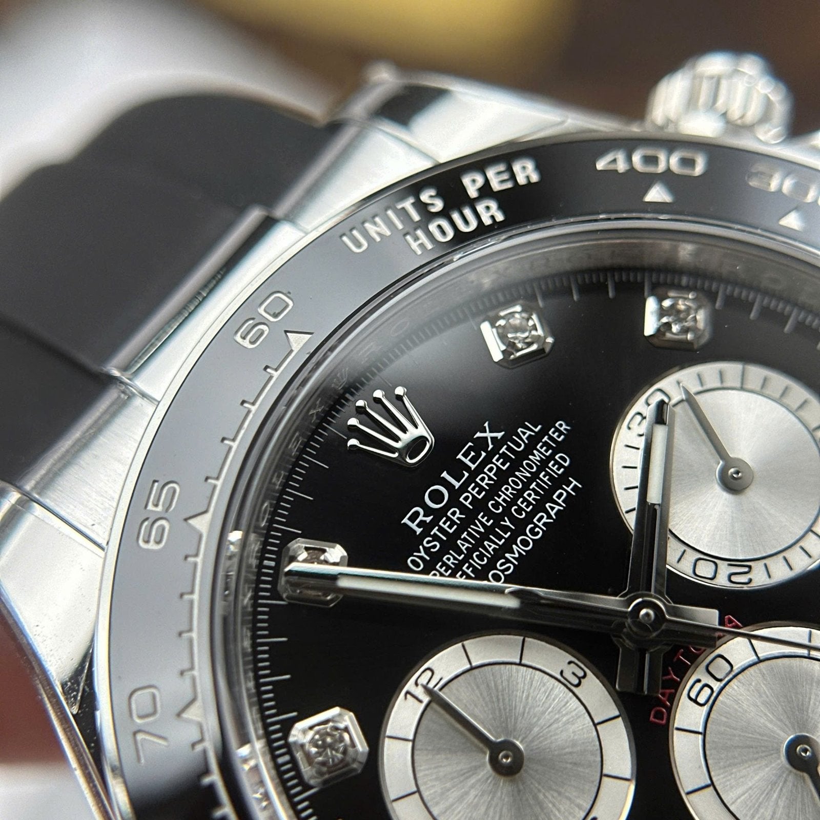 Rolex Cosmograph Daytona 126519LN Watch Black Dial Oysterflex Strap 40mm