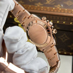 Rolex Cosmograph Daytona Dial Black Gold Wrapped Watch 40mm