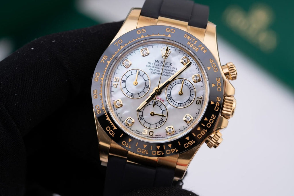 Rolex Cosmograph Daytona  Mother Of Pearl &amp; Moissanite Diamonds Dial 40mm