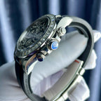 Rolex Cosmograph Daytona Eye Of The Tiger Watch Moissanite Baguette Diamonds 40mm