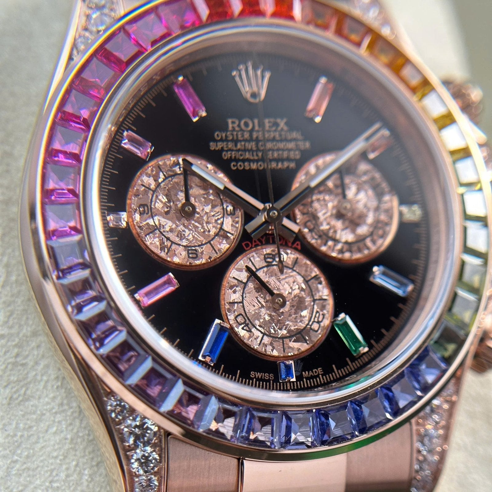 Rolex Cosmograph Daytona Rainbow 116595 Watch 40mm