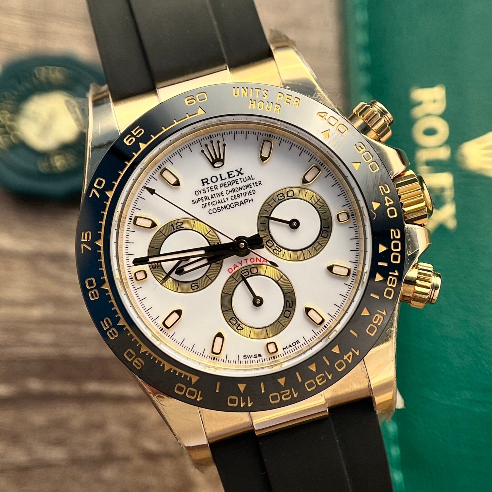 Rolex Cosmograph Daytona Watch White Dial 40mm