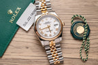 Rolex Date Just 126233 Watch Gold Wrapped White Dial 36mm