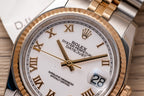 Rolex Date Just 126233 Watch Gold Wrapped White Dial 36mm