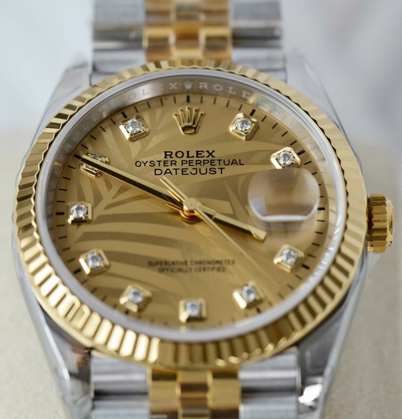 Rolex Watch DateJust 126233 Palm Dial 36mm