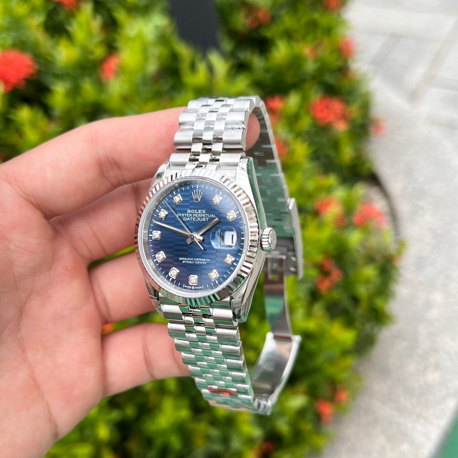 Rolex DateJust 126234 Watch Blue Dial 36mm