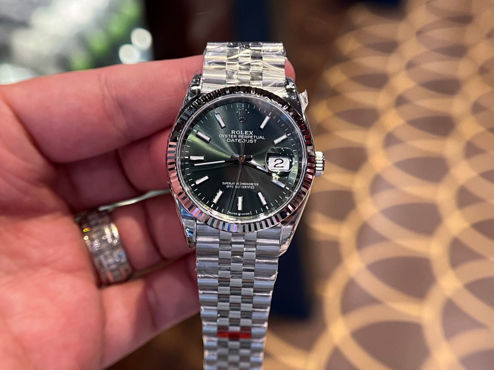 Rolex Watch Date Just 126234 Green Dial 36mm