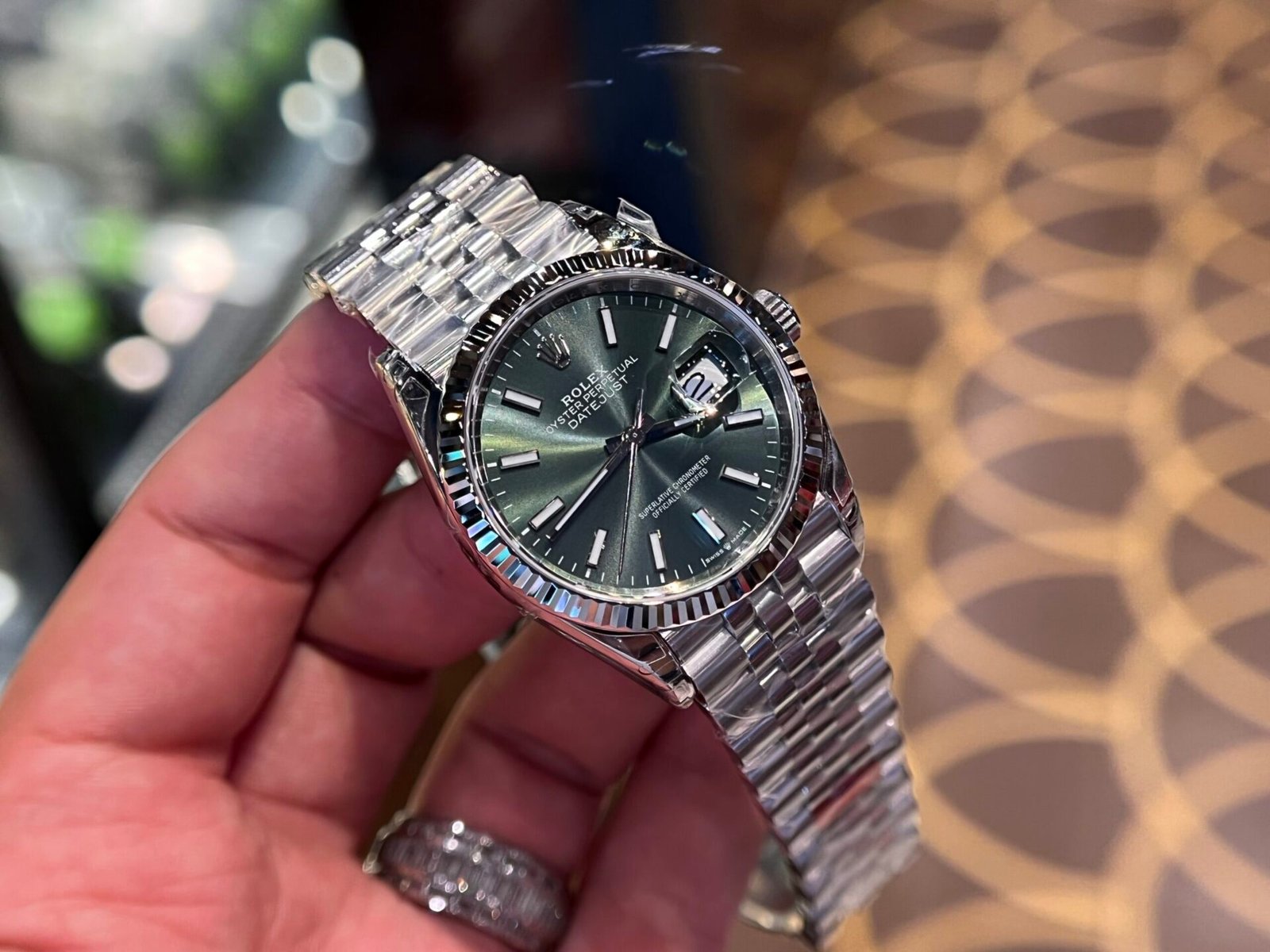 Rolex Watch Date Just 126234 Green Dial 36mm