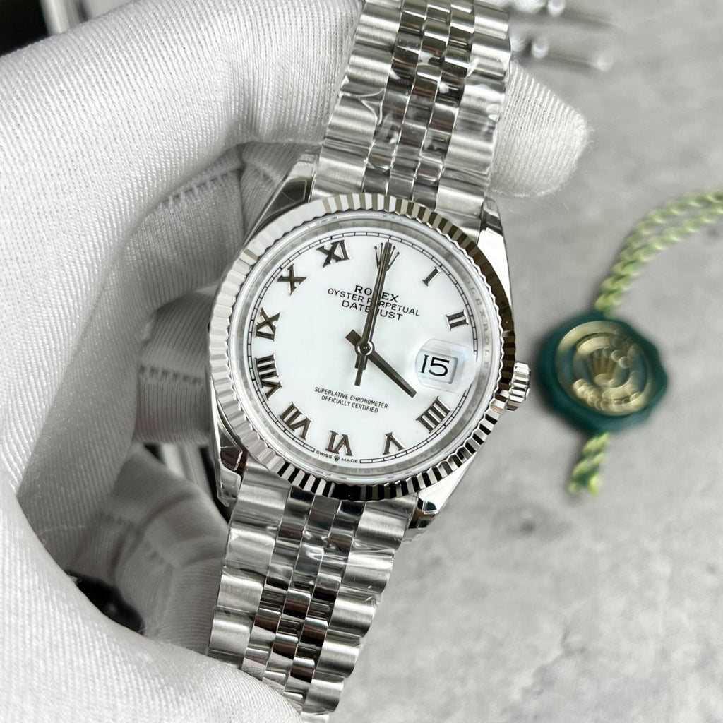 Rolex Date Just 126234 Watch White Dial 36mm