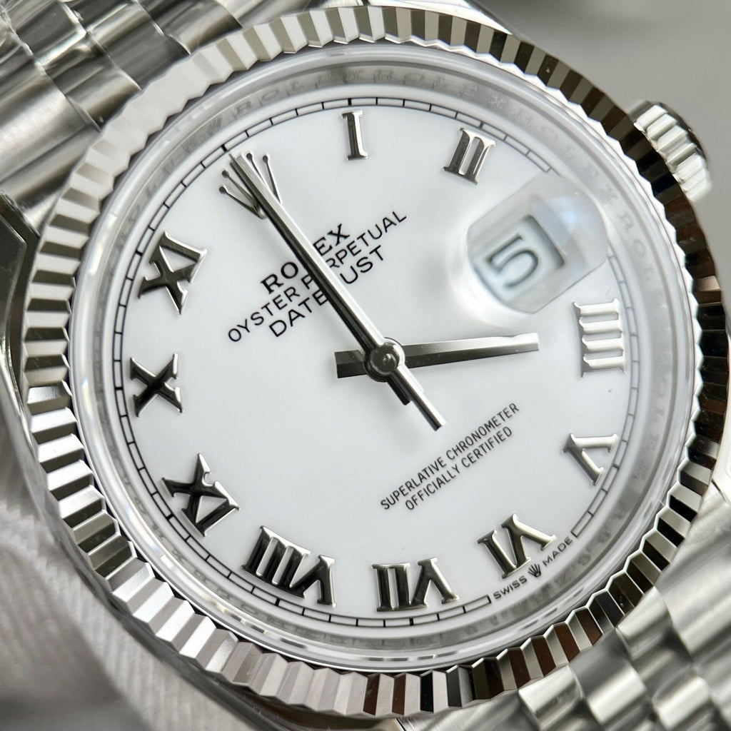 Rolex Date Just 126234 Watch White Dial 36mm