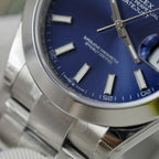 Rolex DateJust 126300 Watch Dial Blue Oyster Strap 41mm
