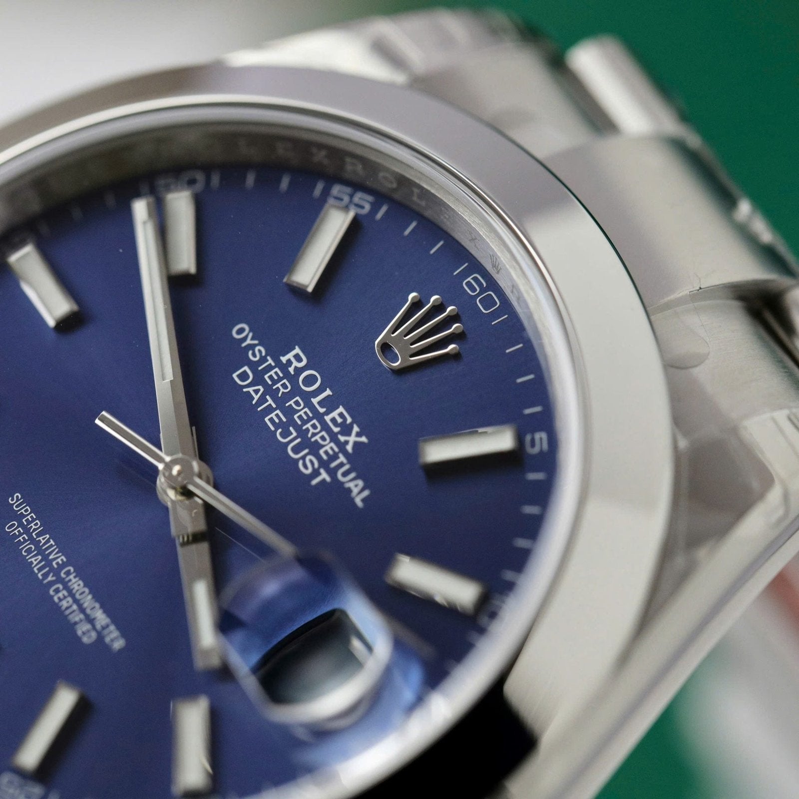 Rolex DateJust 126300 Watch Dial Blue Oyster Strap 41mm