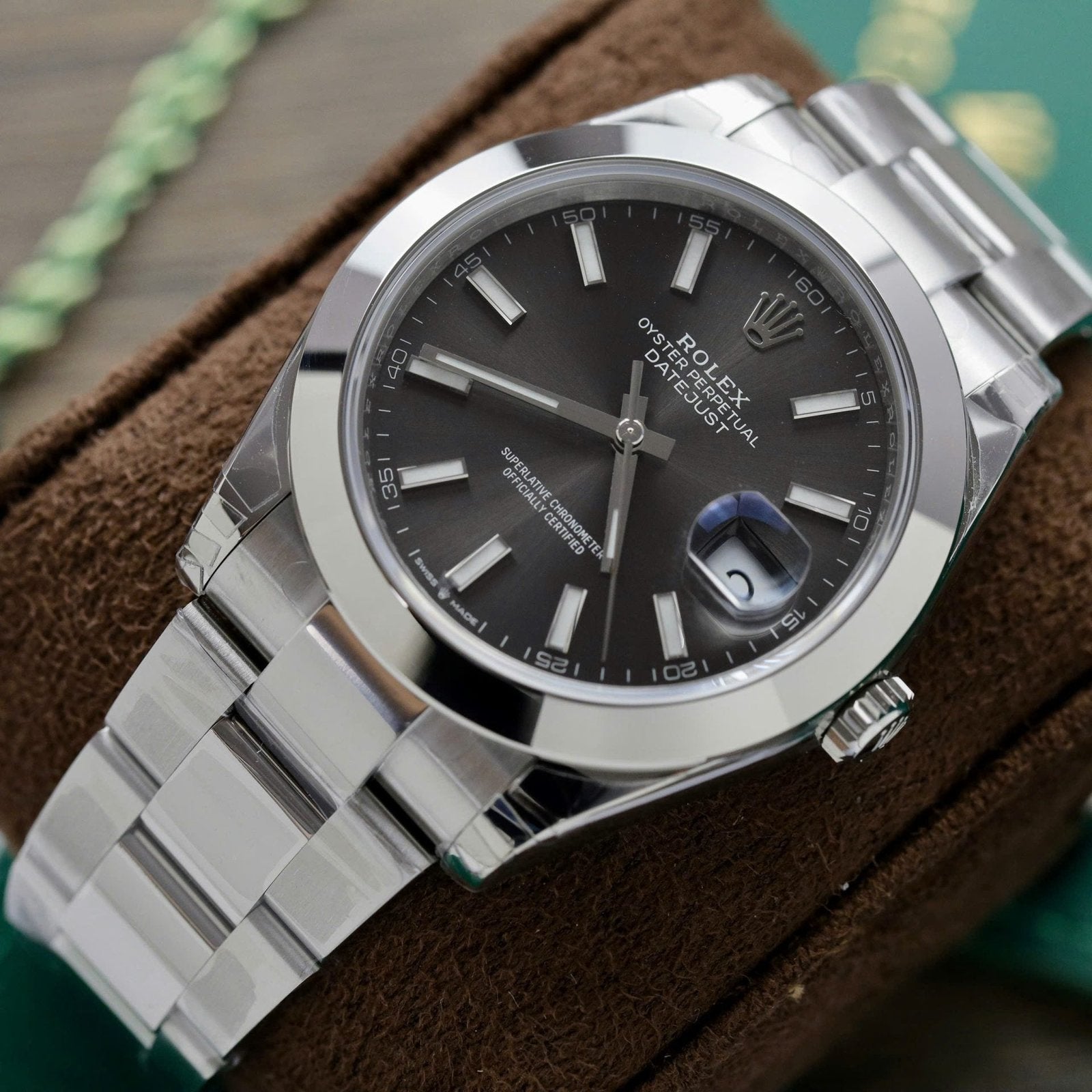 Rolex DateJust 126300 Watch Men Dial Gray 41mm
