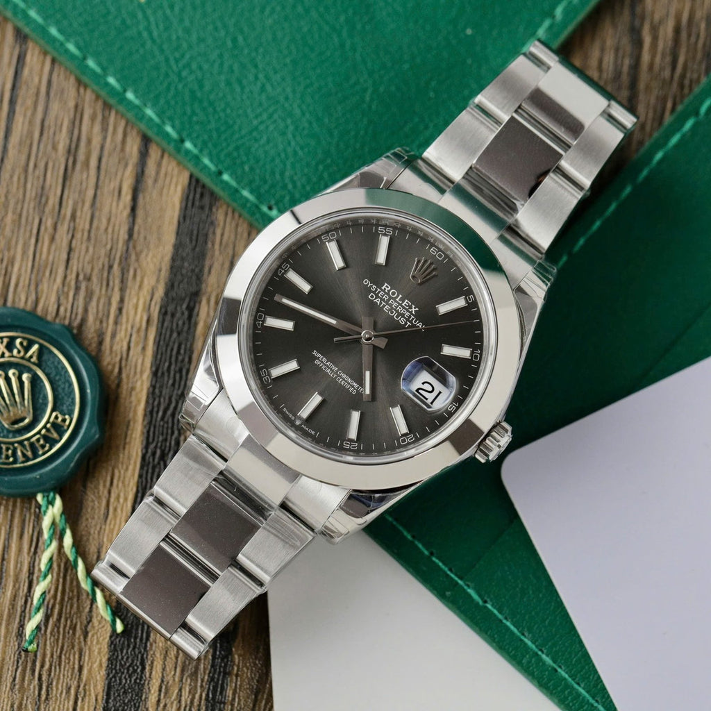 Rolex DateJust 126300 Watch Men Dial Gray 41mm