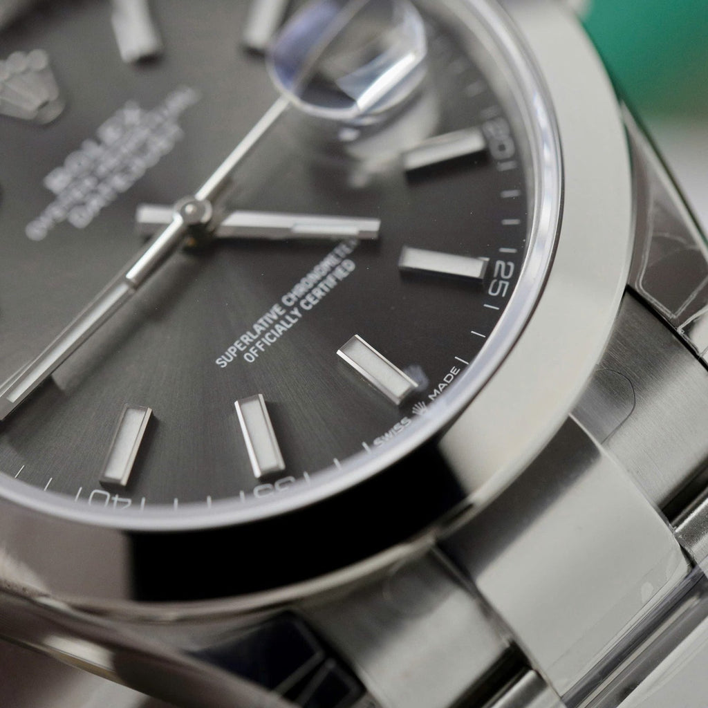 Rolex DateJust 126300 Watch Men Dial Gray 41mm