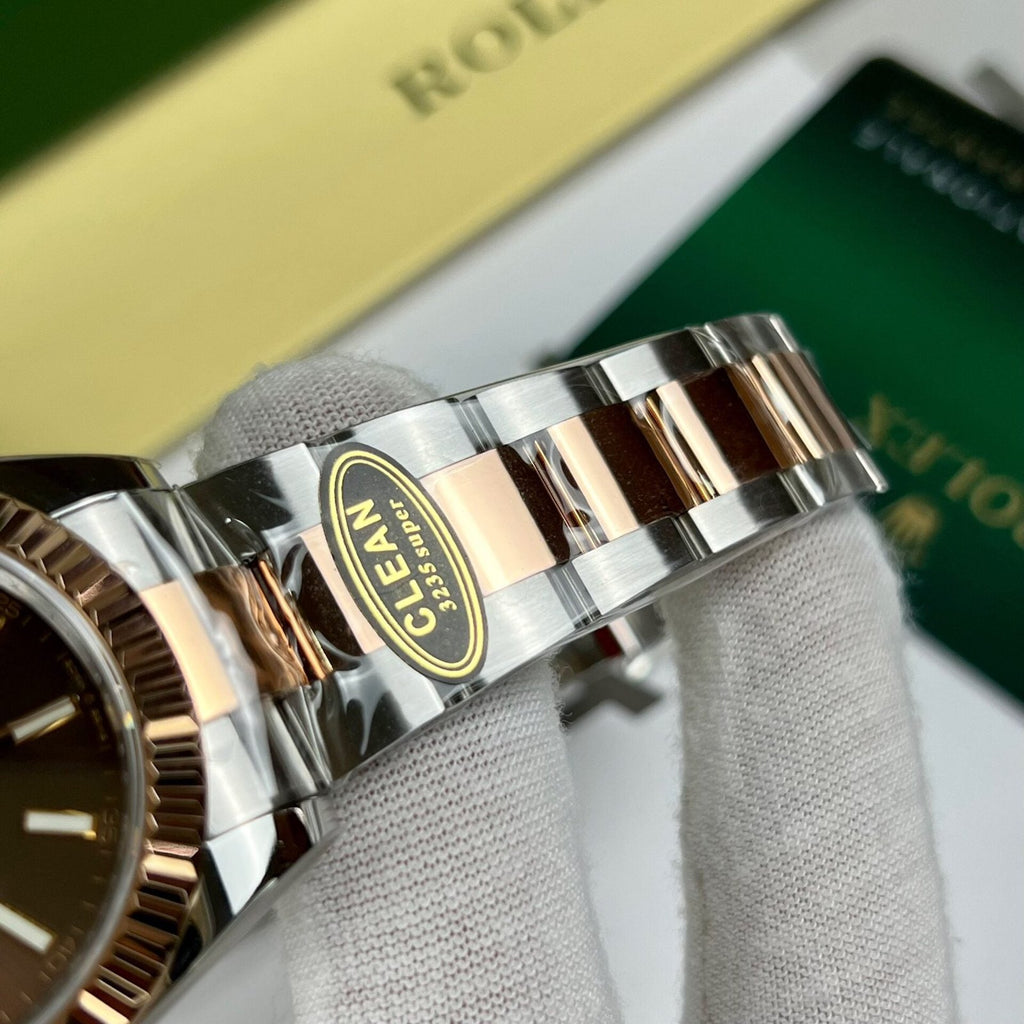 Rolex Watch Date Just 126331 Chocolate Dial Oyster Strap 41mm