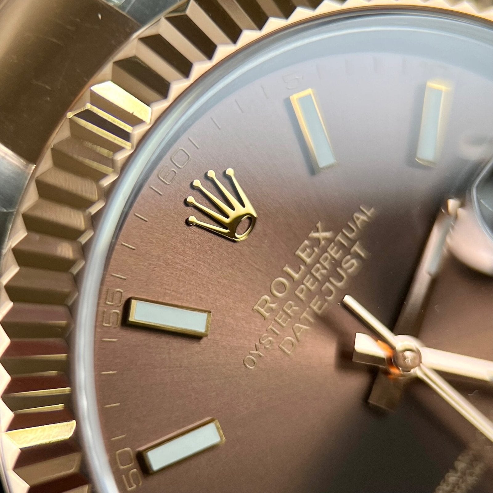Rolex Watch Date Just 126331 Chocolate Dial Oyster Strap 41mm