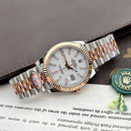 Rolex Watches Date Just 126331 Demi Rose White Dial 41mm