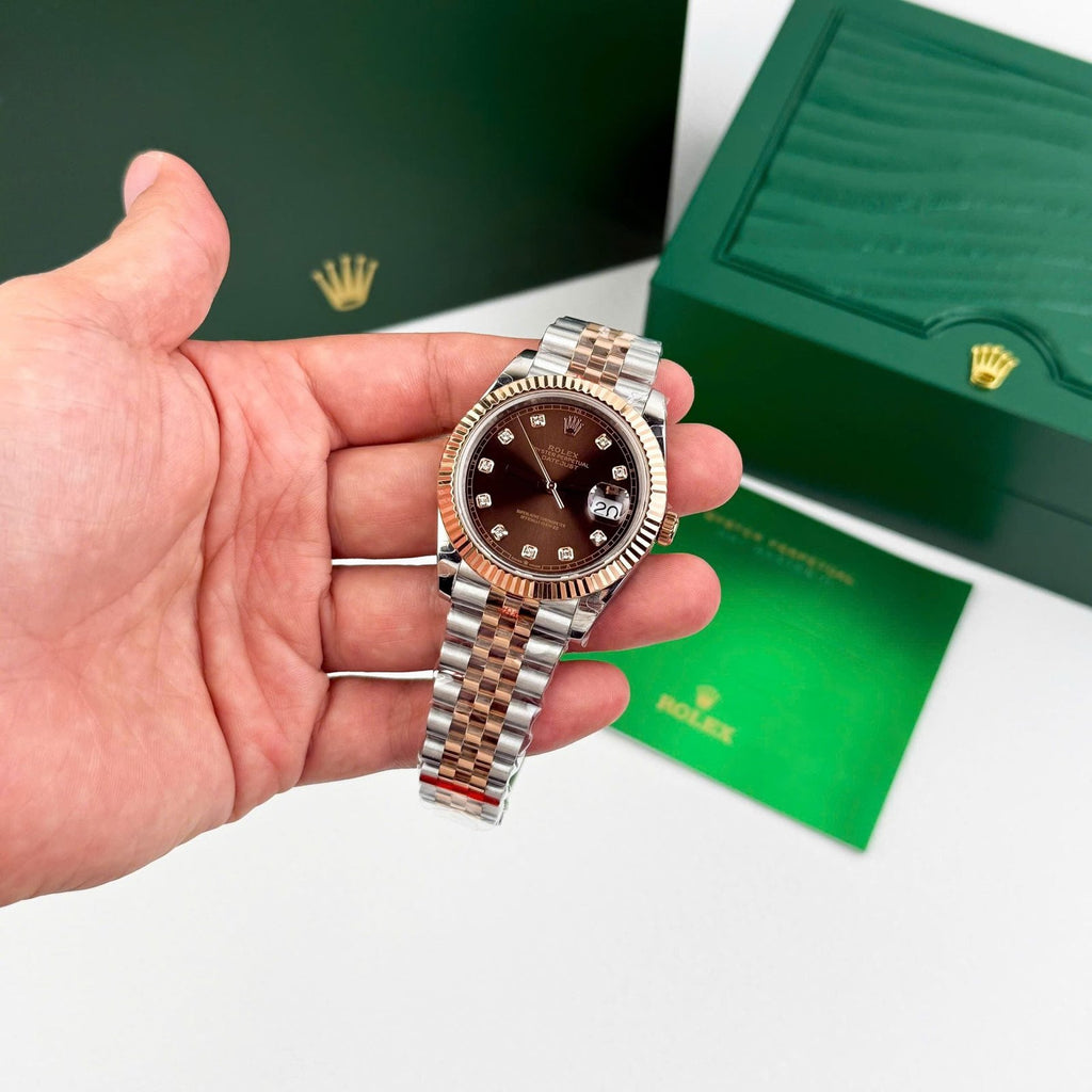 Rolex DateJust 126331 Watch Dial Chocolate Jubilee Strap 41mm
