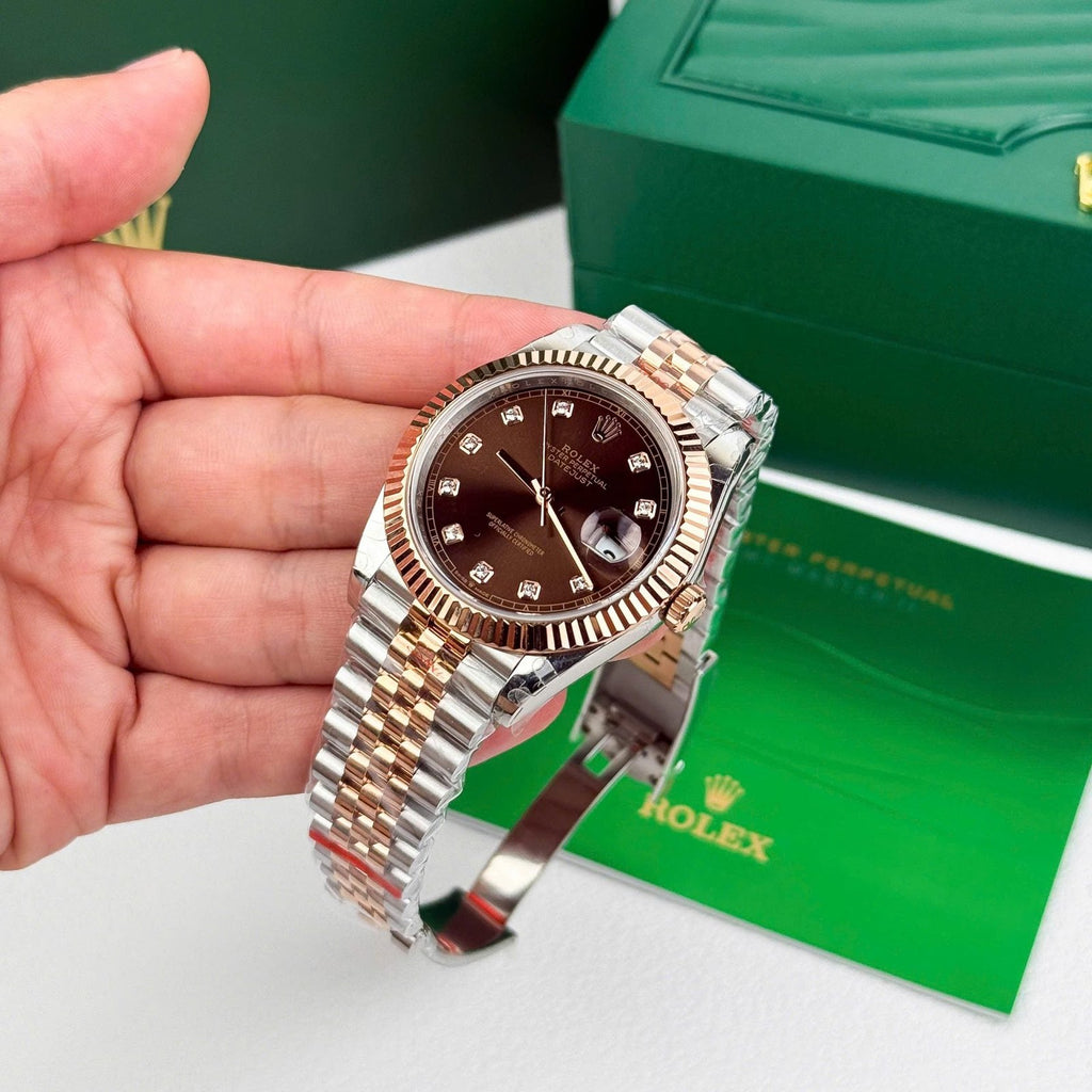 Rolex DateJust 126331 Watch Dial Chocolate Jubilee Strap 41mm