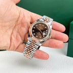 Rolex DateJust 126331 Watch Dial Chocolate Jubilee Strap 41mm