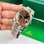 Rolex DateJust 126331 Watch Dial Chocolate Jubilee Strap 41mm