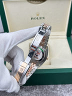 Rolex Watch Date Just 126331 Demi Rose Gold Black Dial 41mm