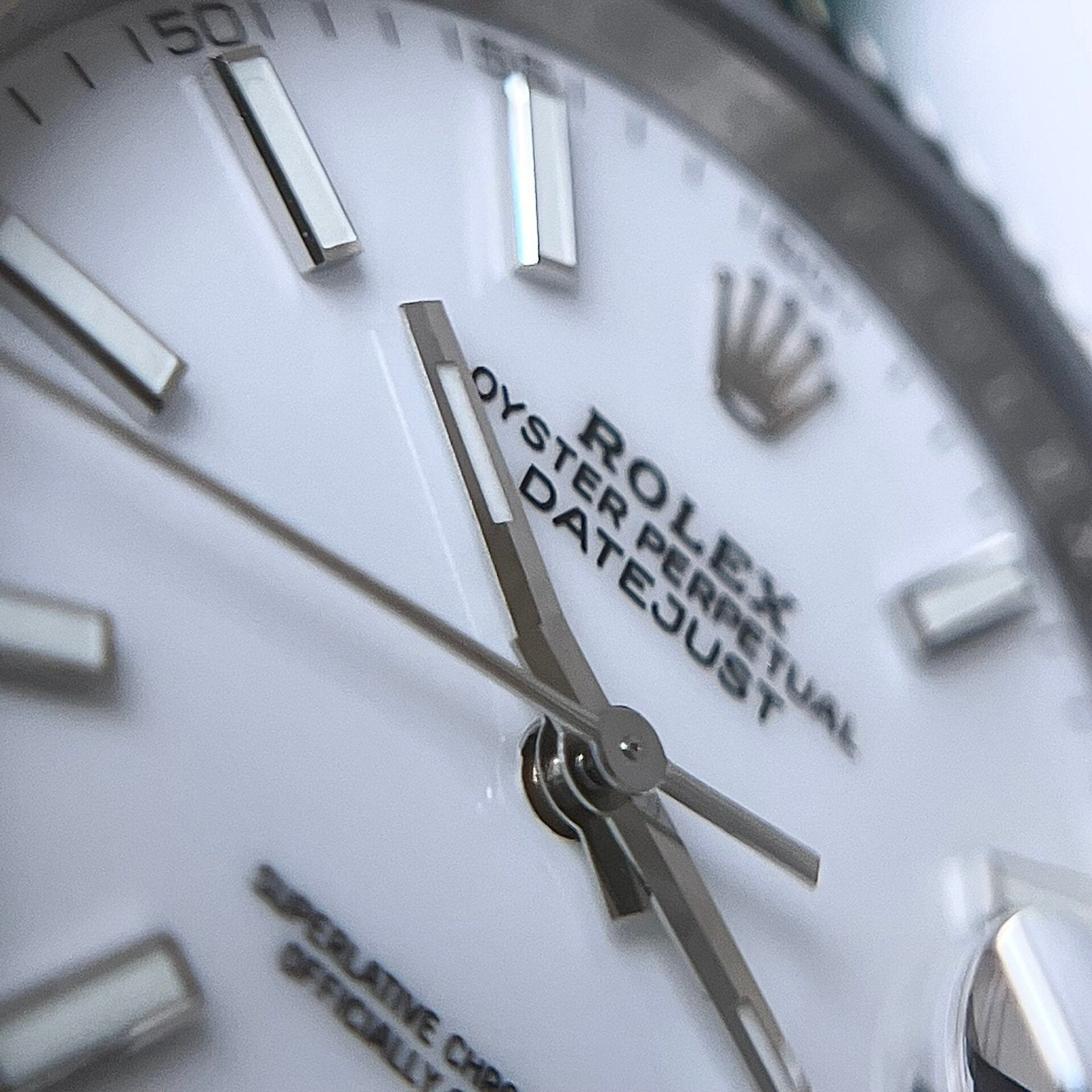 Rolex Date Just 126334 Watch White Enamel 41mm