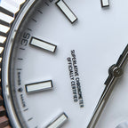 Rolex Date Just 126334 Watch White Enamel 41mm