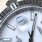 Rolex Date Just 126334 Watch White Enamel 41mm