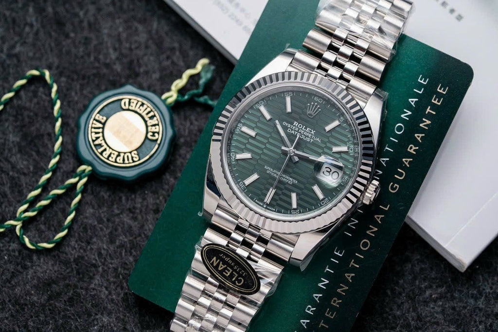 Rolex DateJust 126334 Watch Green Dial Jubilee Strap 41mm