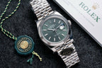 Rolex DateJust 126334 Watch Green Dial Jubilee Strap 41mm