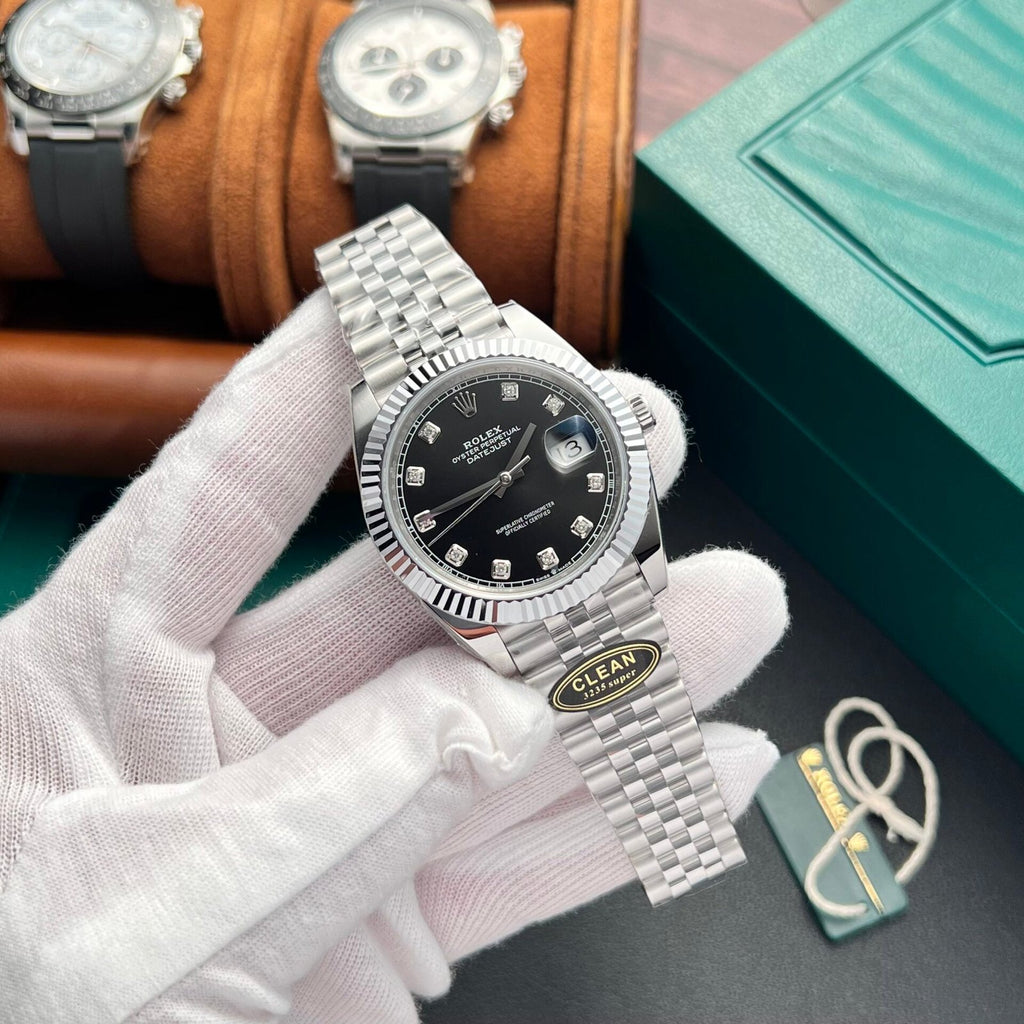 Rolex DateJust 126334 Watch Black Dial With Diamond 41mm