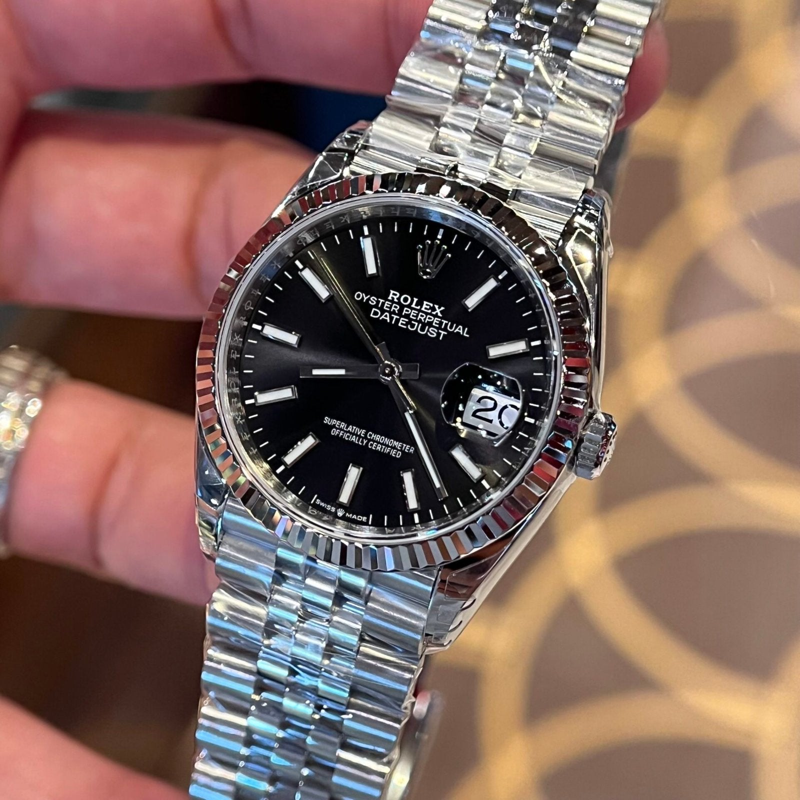 Rolex Date Just 126334 Watch Black Dial  36mm