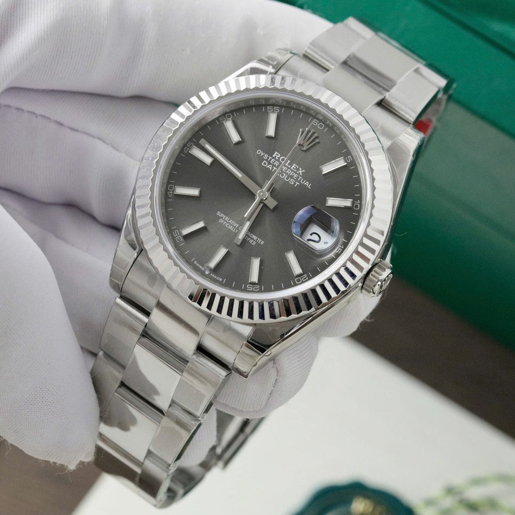 Rolex DateJust 126334 Watch Gray Dial Oyster Strap 41mm