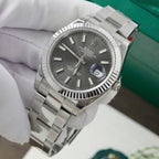 Rolex DateJust 126334 Watch Gray Dial Oyster Strap 41mm