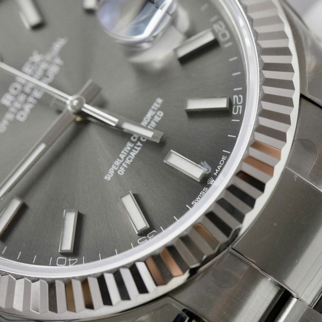 Rolex DateJust 126334 Watch Gray Dial Oyster Strap 41mm