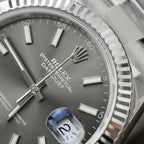 Rolex DateJust 126334 Watch Gray Dial Oyster Strap 41mm