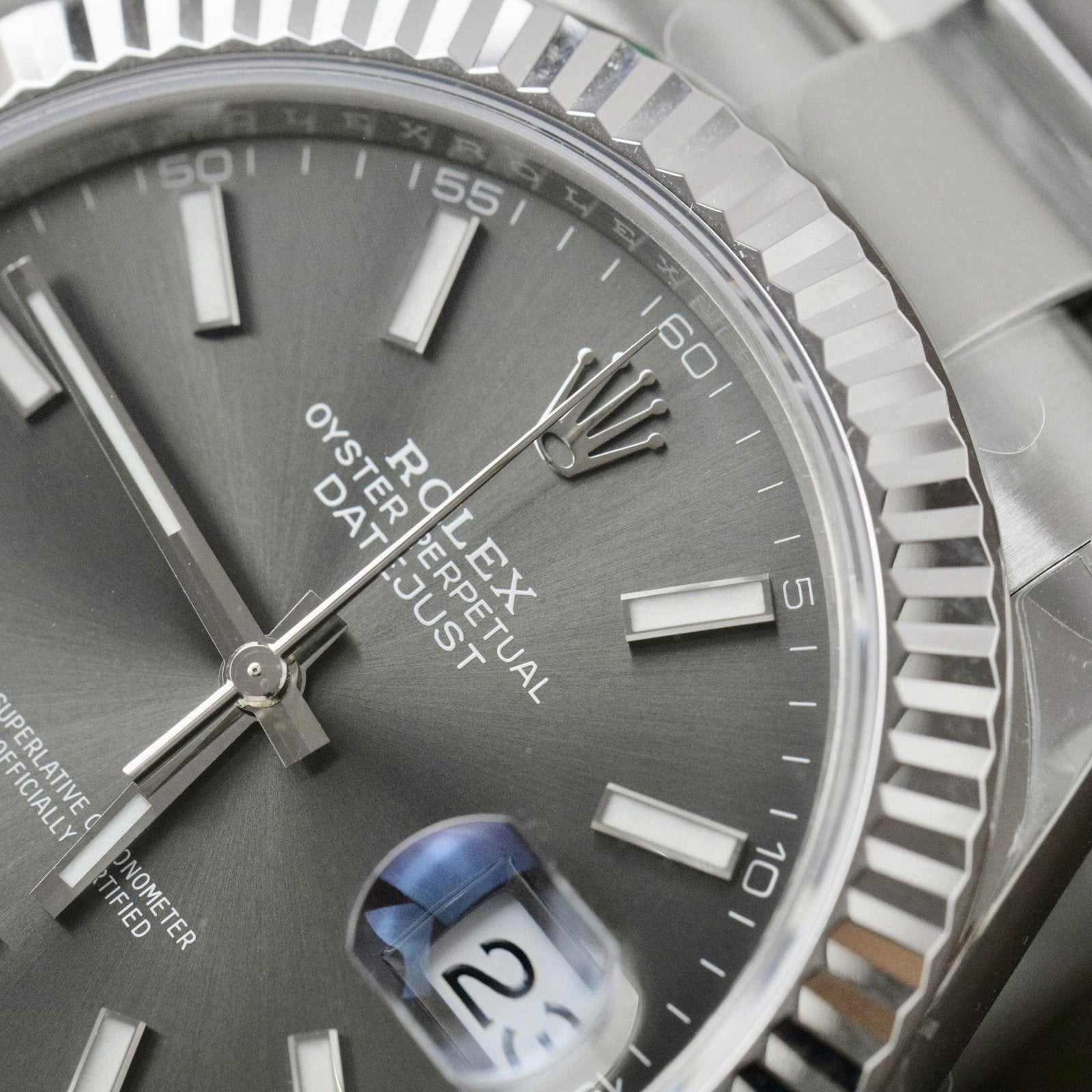 Rolex DateJust 126334 Watch Gray Dial Oyster Strap 41mm