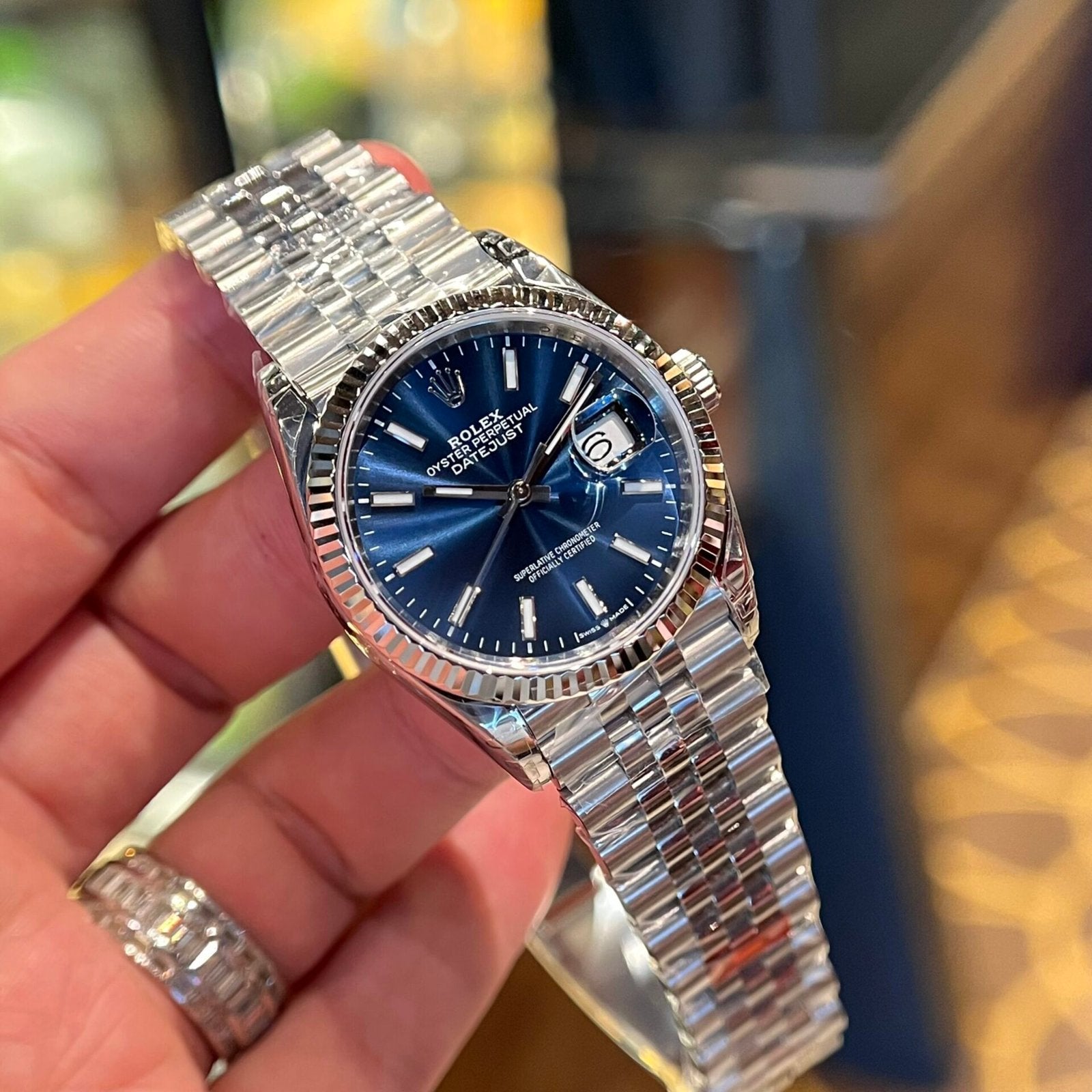Rolex Date Just 126334 Watch Blue Dial 36mm