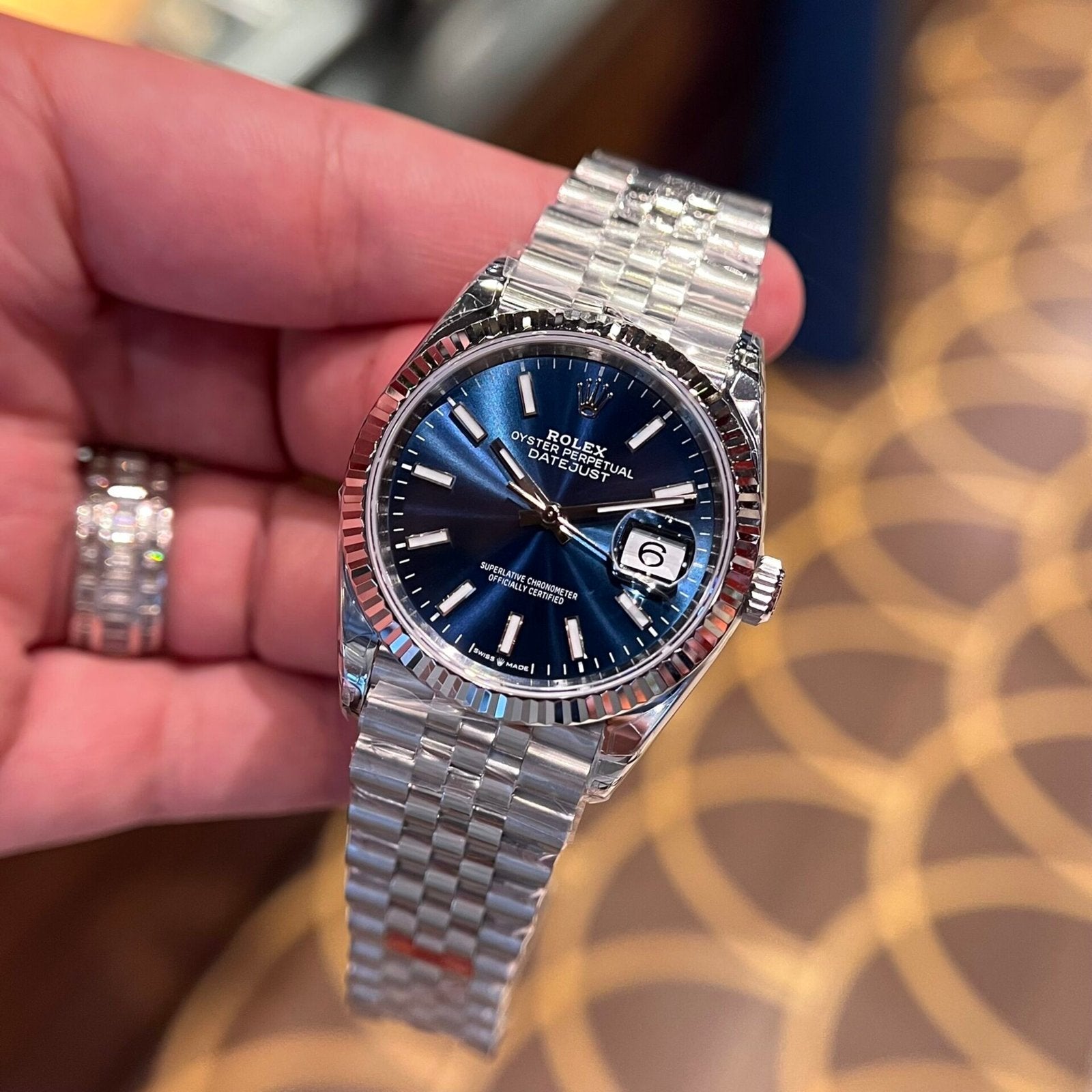 Rolex Date Just 126334 Watch Blue Dial 36mm