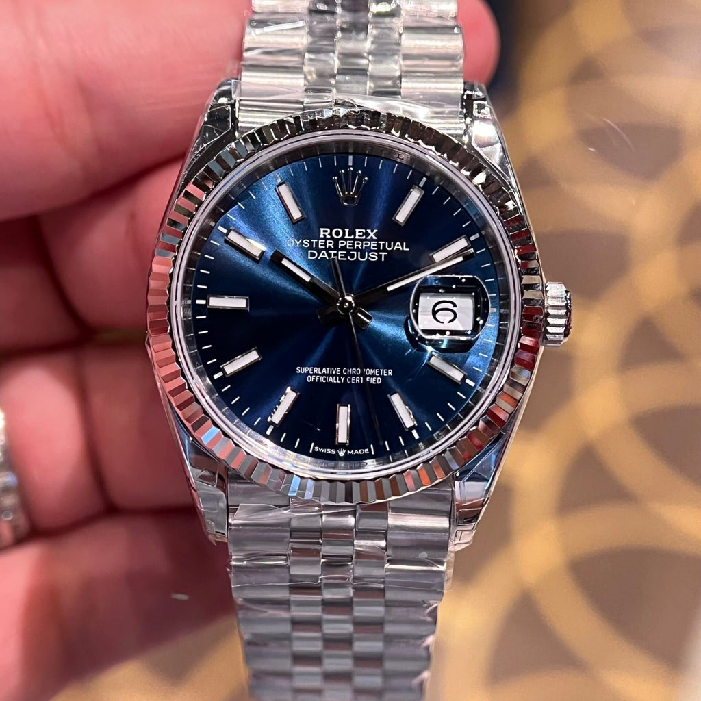 Rolex Date Just 126334 Watch Blue Dial 36mm