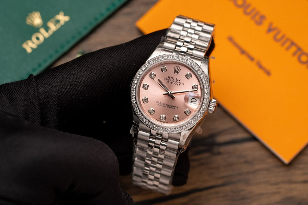 Rolex Watch Date Just 278273 Pink Dial Jubilee Strap 31mm