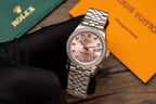 Rolex Watch Date Just 278273 Pink Dial Jubilee Strap 31mm