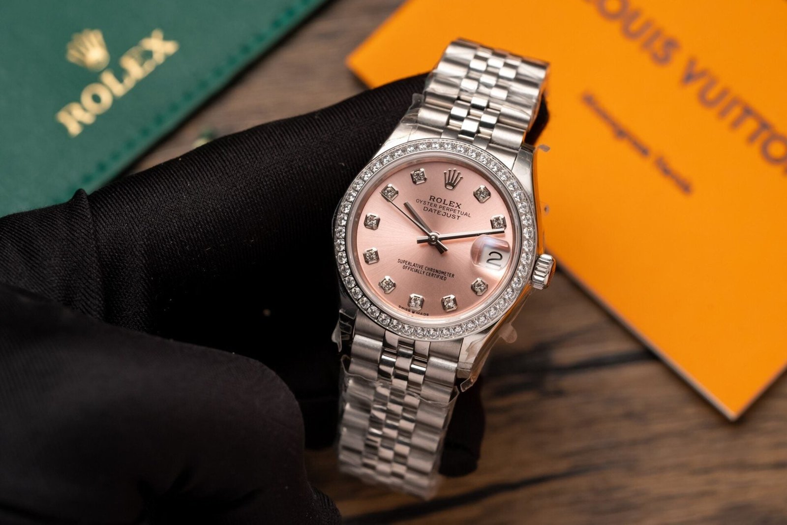 Rolex Watch Date Just 278273 Pink Dial Jubilee Strap 31mm