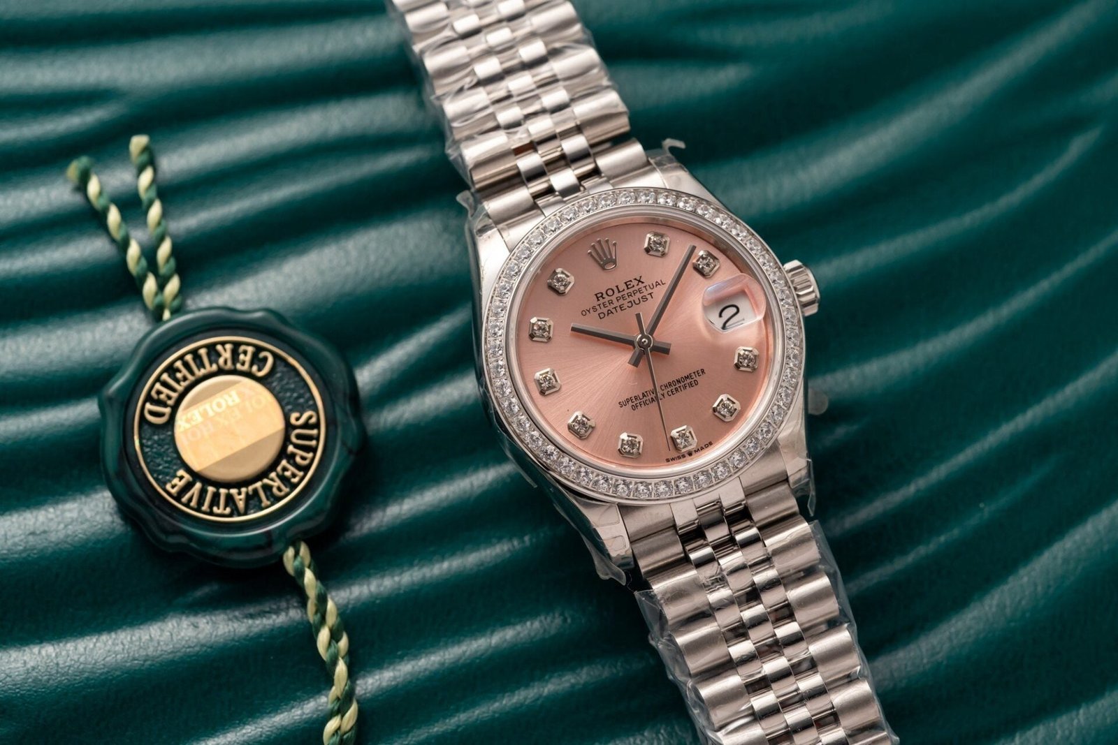 Rolex Watch Date Just 278273 Pink Dial Jubilee Strap 31mm