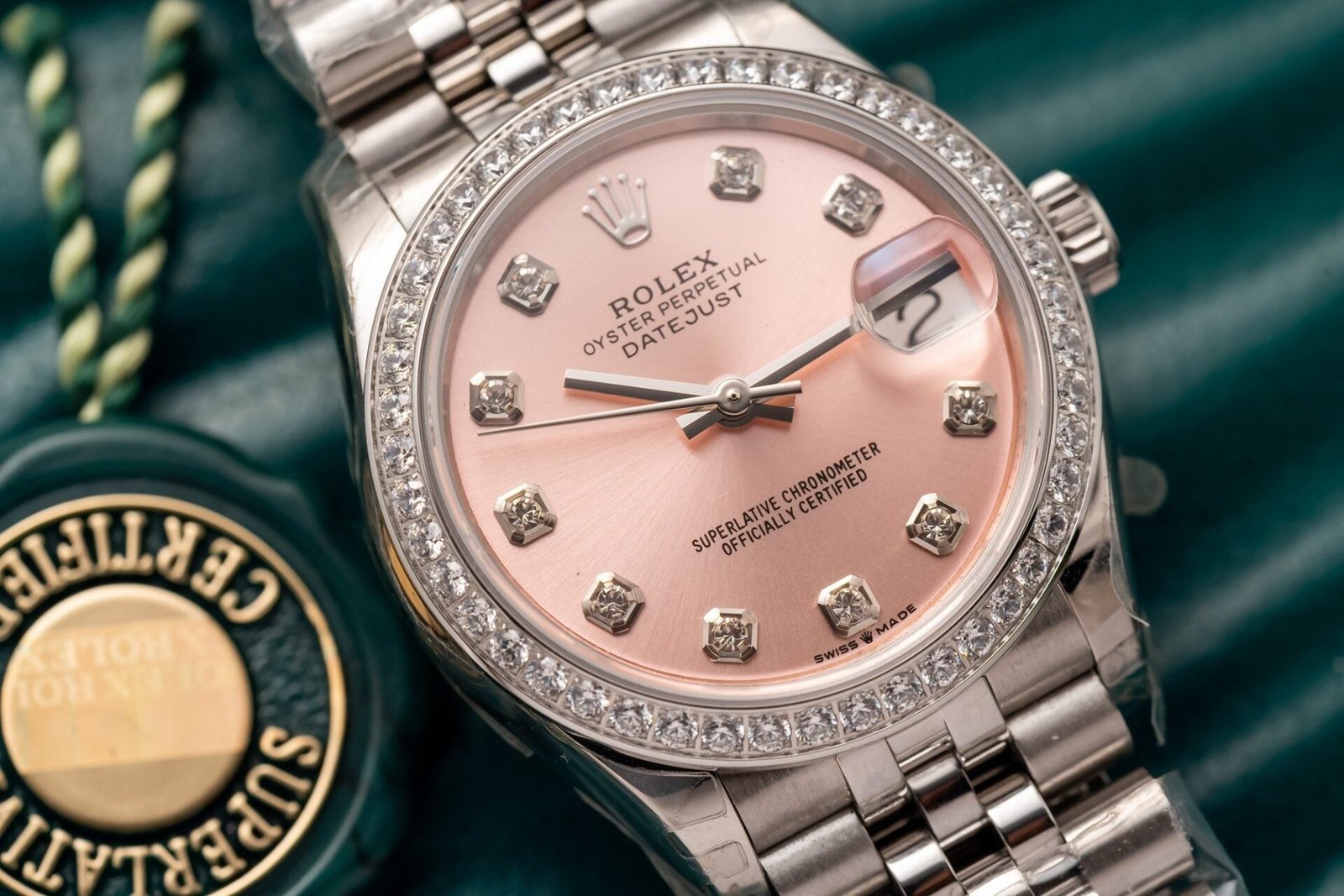 Rolex Watch Date Just 278273 Pink Dial Jubilee Strap 31mm