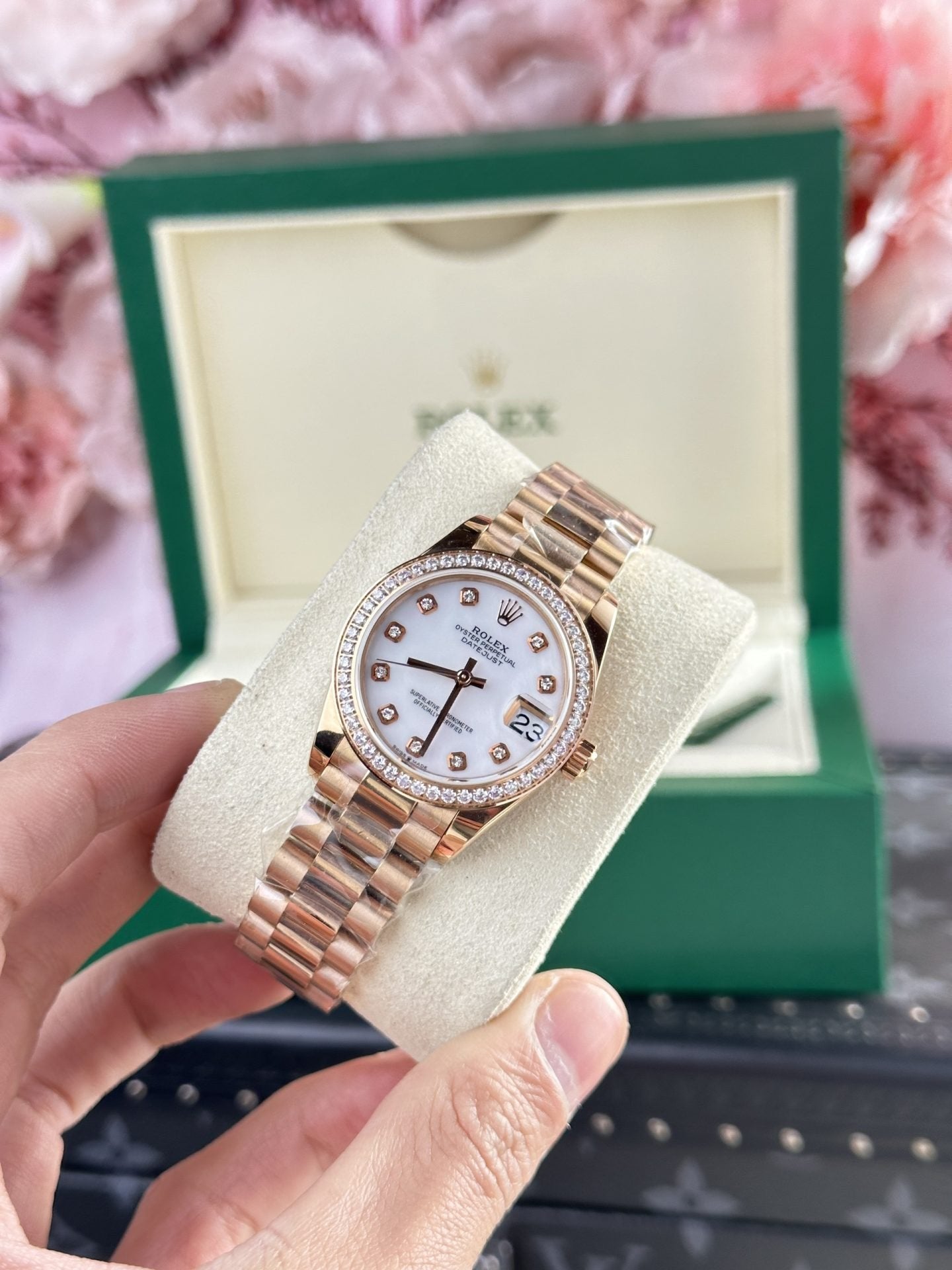 Rolex Date Just 278285 Watch Mother Of Pearl Dial 31mm