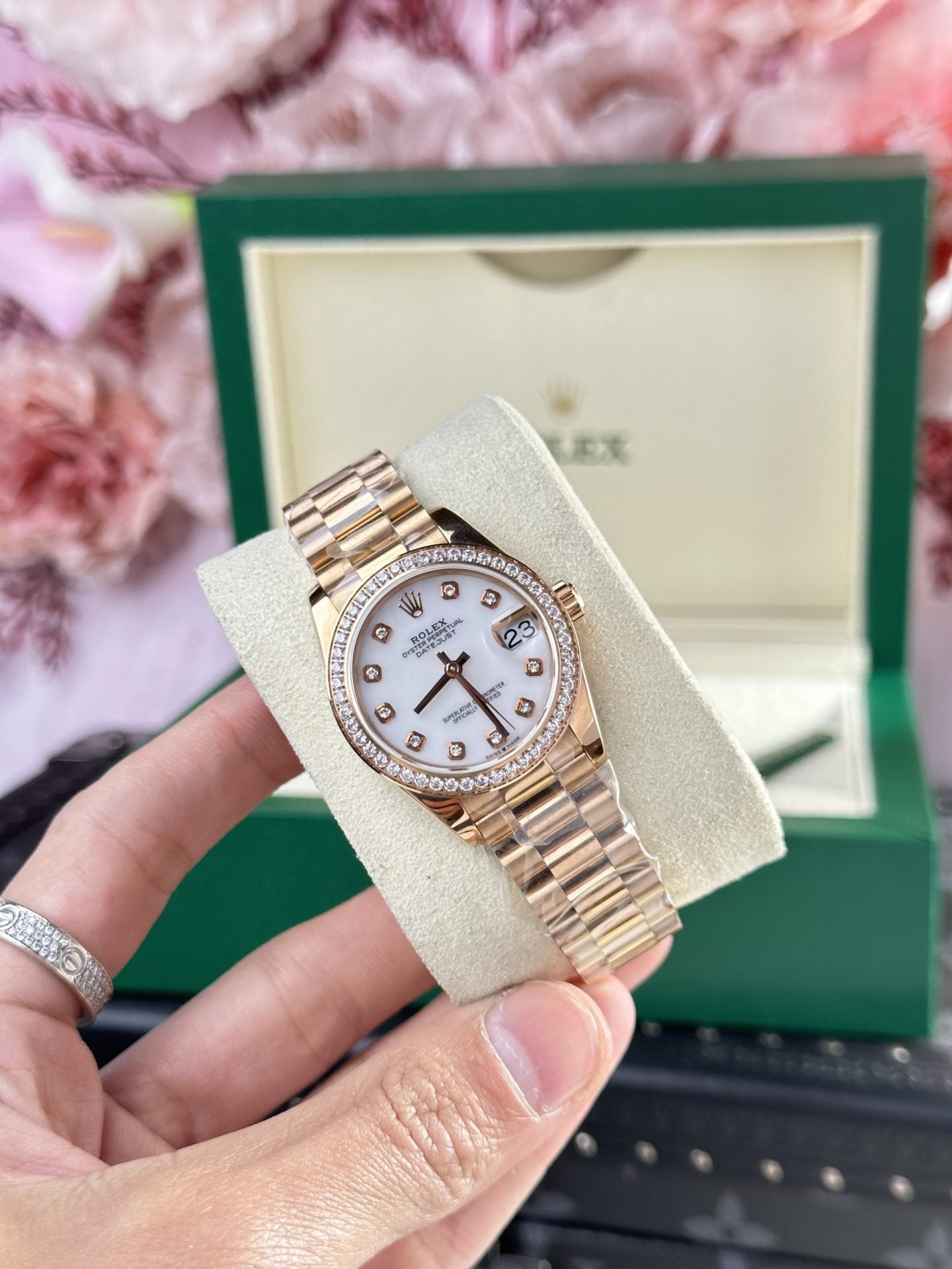 Rolex Date Just 278285 Watch Mother Of Pearl Dial 31mm