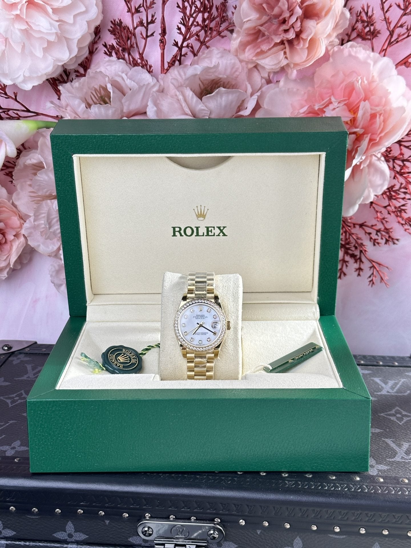 Rolex DateJust 278288 Watch President Strap Diamond Bezel 31mm